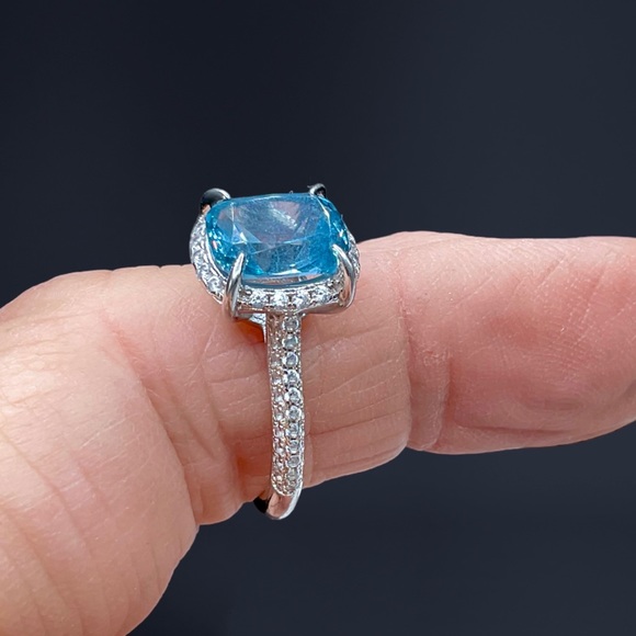 🌺Lafonn Blue Topaz Ring - Picture 9 of 15